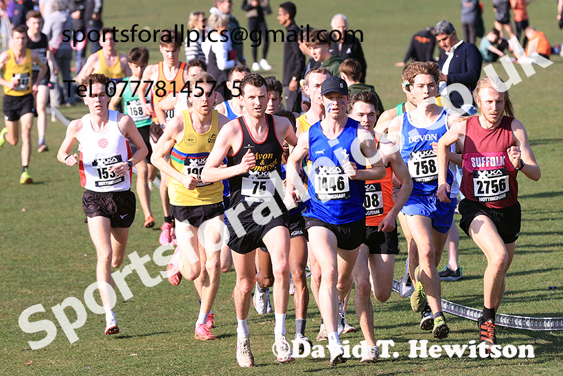 Senior mens 2025 UK CAU Inter Counties Cross Country Champs., Wollaton Park, Nottingham. Photo: David T. Hewitson/Sports for All Pics